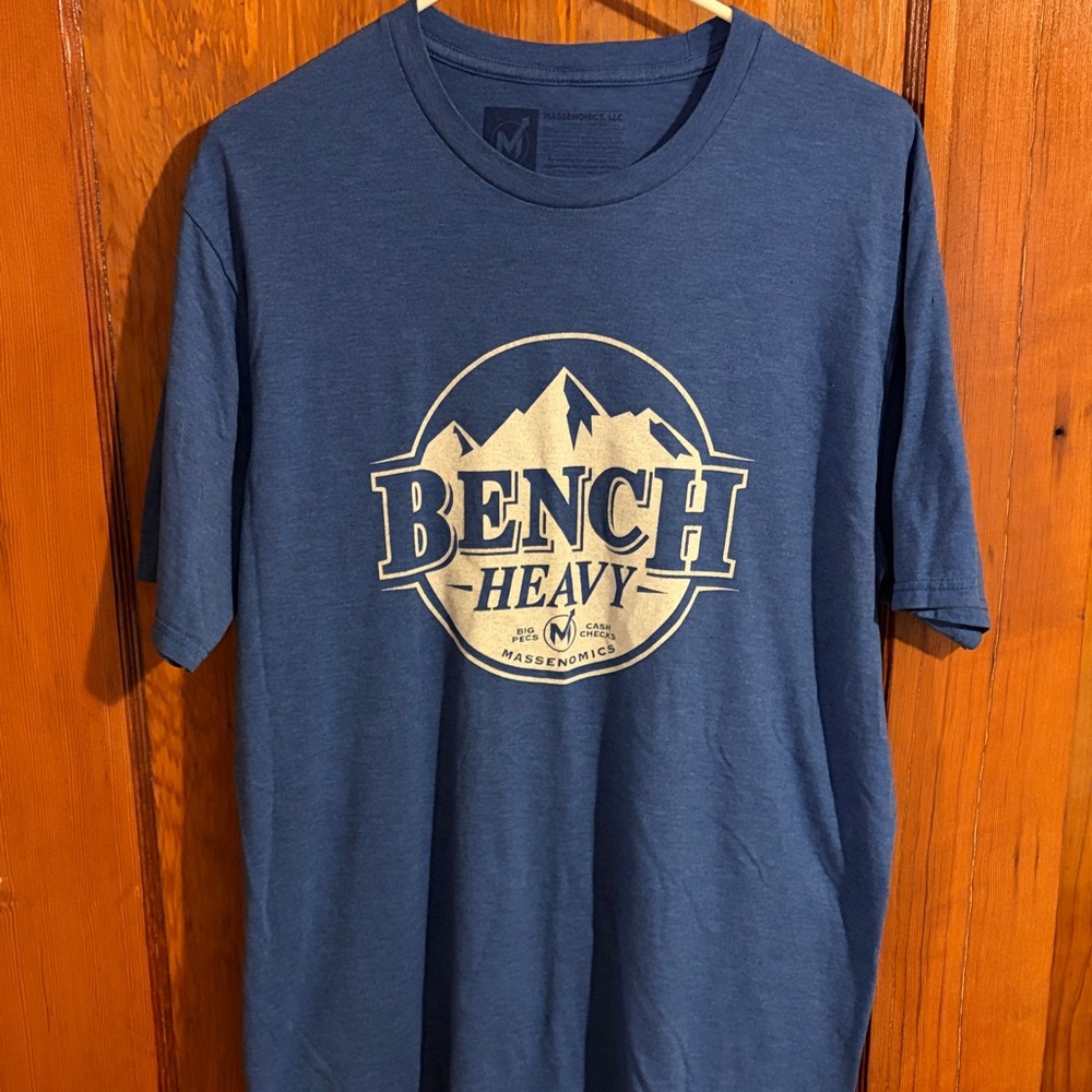 Busch Light Bench Heavy Blue Graphic T-Shirt